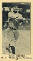 1916 Sporting News #46 Josh Devore Blank Back Baseball Card