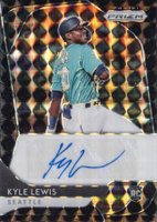 2020 Panini Prizm Rookie Autographs #RAKL Kyle Lewis Black Finite 1/1 Baseball Card