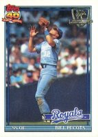 1991 Topps Desert Shield #754 Bill Pecota Baseball Card