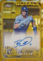 2024 Topps Gilded Collection Topps Chrome Gold Autographs #CGABWJ Bobby Witt Jr. Baseball Card