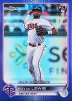 2022 Topps Chrome Update #USC79 Royce Lewis Purple Refractor Baseball Card