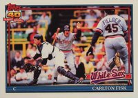 1991 Topps Tiffany #170 Carlton Fisk Baseball Card