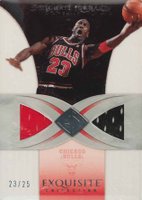 2006 Upper Deck Exquisite Collection #5-J Michael Jordan Jerseys Basketball Card