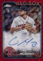 2024 Topps Chrome Rookie Autographs #RACMU Chris Murphy Red Wave Baseball Card
