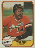 1981 Fleer #432 Vida Blue Baseball Card