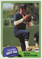 1981 Topps #107 Rich Wortham Baseball Card
