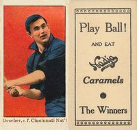 1909 Nadja Caramel # Bob Bescher Baseball Card