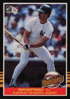 1985 Donruss Highlights #36 Don Mattingly Baseball Card