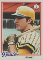 1978 Topps #28 Ed Ott Baseball Card