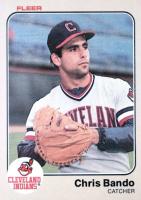 1983 Fleer #400 Chris Bando Baseball Card