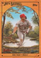2023 Topps X Bob Ross the Joy of Baseball #80 Mike Trout Indian Yellow Baseball Card