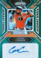 2024 Panini Prizm Sensational Signatures #SSCC Colton Cowser Green Prizm Baseball Card