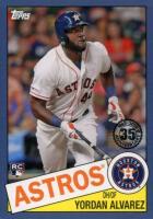 2020 Topps 1985 Topps 35th Anniversary #85-50 Yordan Alvarez Blue Baseball Card
