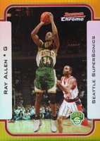 2003 Bowman Rookie & Stars #53 Ray Allen Chrome-Gold Refractor Basketball Card
