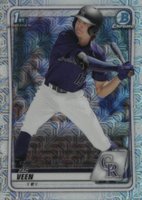 2020 Bowman Draft #BD107 Zac Veen Chrome-Asia Refractor Baseball Card