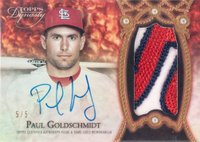 2022 Topps Dynasty Autographed Patch #DAPPG1 Paul Goldschmidt Black Baseball Card