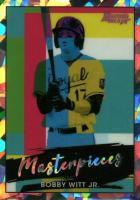 2021 Bowman's Best Bowman Masterpieces #BM12 Bobby Witt Jr. Atomic Refractor Baseball Card
