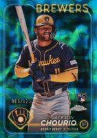 2024 Topps Chrome Update #USC30 Jackson Chourio Blue/Green Lava Lamp Baseball Card