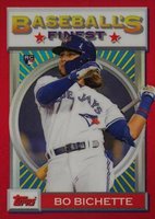 2020 Finest Flashbacks #190 Bo Bichette Red Refractor Baseball Card