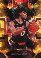 2023 Panini Select #386 Shaedon Sharpe Gold Cracked Ice Basketball Card