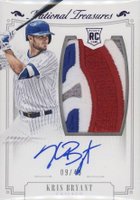 2015 Panini National Treasures #151 Kris Bryant Material Autograph-Purple Baseball Card
