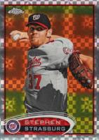 2012 Topps Chrome #70 Stephen Strasburg Arm Back-Xfractor Baseball Card