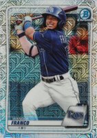 2020 Bowman Chrome Mega Box #BCP1 Wander Franco Baseball Card