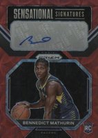 2022 Panini Prizm Sensational Signatures #SSBM Bennedict Mathurin Choice Basketball Card