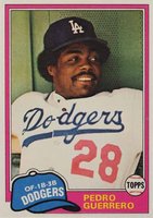 1981 Topps #651 Pedro Guerrero Baseball Card