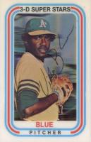 1976 Kellogg's #47 Vida Blue Pitched More Innings Baseball Card