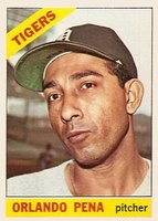 1966 Topps #239 Orlando Pena Baseball Card