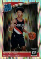 2018 Panini Donruss Optic #186 Anfernee Simons Shock Basketball Card