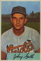 1954 Bowman #165 Johnny Groth Baseball Card