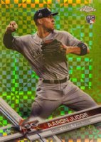 2017 Topps Chrome Update #HMT40 Aaron Judge X-Fractor Baseball Card