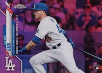 2020 Topps Chrome Update #U54 Gavin Lux Pink Refractor Baseball Card