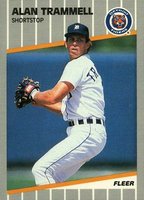 1989 Fleer Glossy #148 Alan Trammell Baseball Card