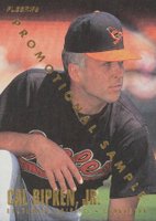 1996 Fleer #20 Cal Ripken Jr. Promotional Sample Baseball Card