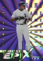 1998 Pinnacle Epix  #E7 Frank Thomas Game-Purple Baseball Card