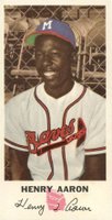 1954 Johnston Cookies Braves #5 Henry Aaron Baseball Card