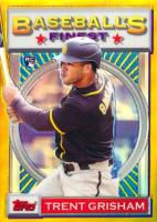 2020 Finest Flashbacks #145 Trent Grisham Gold Refractor Baseball Card