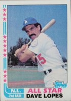 1982 Topps #338 Dave Lopes Baseball Card