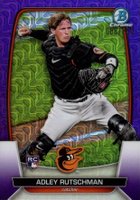 2023 Bowman Mega Box Chrome #40 Adley Rutschman Purple Baseball Card