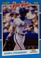 1990 Fleer League Leaders #38 Darryl Strawberry Baseball Card