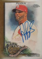 2022 Topps Allen & Ginter Chrome Autographs #AP Albert Pujols Gold Refractor Baseball Card