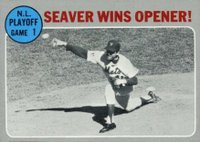 1970 Topps #195 N.L.C.S. Game 1 Seaver Wins Opener! Baseball Card