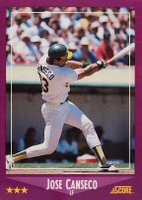 1988 Score #45 Jose Canseco Baseball Card
