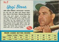 1962 Post Cereal #7 Yogi Berra Baseball Card