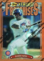 1996 Finest #257 Sammy Sosa Refractor w/Coating Baseball Card