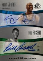 2004 SP Game Used Edition Extra Significance #GR Bill Russell/Kevin Garnett Basketball Card
