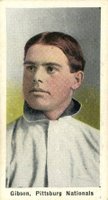 1910 Sporting Life # George Gibson Pastel Background Baseball Card